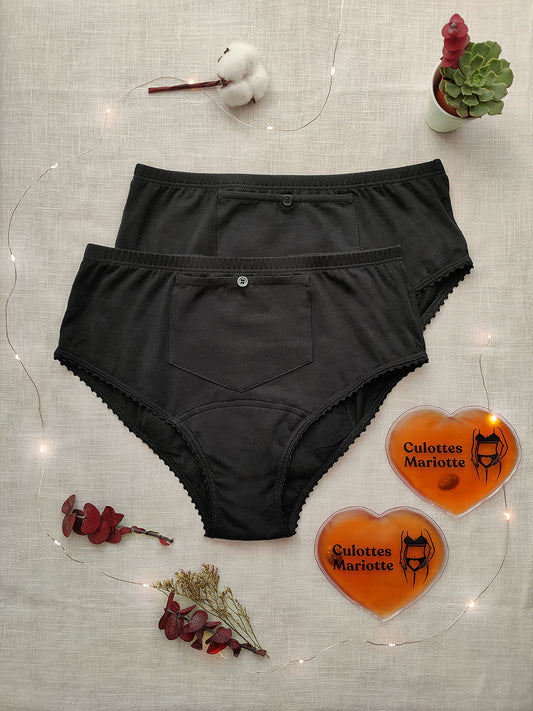 2 culottes et 2 bouillottes