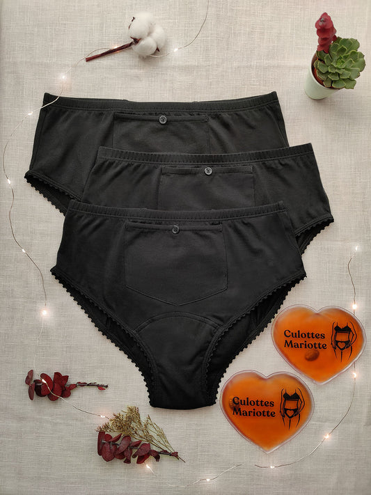 3 culottes et 2 bouillottes